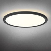 Lampu LED Plafon Hitam 22W Desain Modern IP54 dengan Remote Control untuk Ruang Tamu dan Kamar Tidur