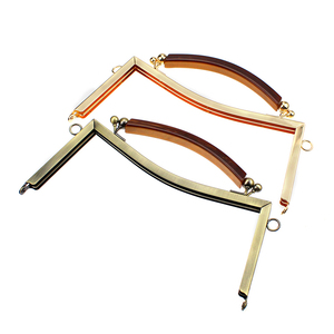 20.5Cm Lõm Mịn Kim Loại Khung Ví Silicone Xử Lý Ly Hợp Túi Móc Cho Túi Xách DIY Handmade Kẹp Da Phụ Kiện Túi - Product Image 1