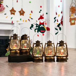 Lanterne boule à neige de Noël, adorable ornement décoratif de Noël pour la décoration intérieure, cadeau festif - Product Image 3