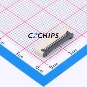 FPC-0.5FX-23PWCR-H20 FFC/FPC Connector SMD,P=0.5mm,Horizontal Mount Connector Flip Cover Type Bottom Contact 23P 0.5mm - Product Image 1