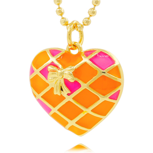 Nouveau Collier Tendance Plaqué Or 18K avec Pendentif Donut Rose Émaillé, Bijou Alimentaire Fantaisie pour un Style Dopamine - Product Image 3