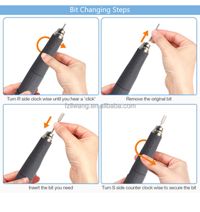 Máy mài cầm tay không chổi than STRONGDRILL 90000 vòng/phút, thiết bị phòng thí nghiệm, máy khắc đồ trang sức FN330 NAILMASTER, dụng cụ chạm khắc ngọc bích - Product Image 6