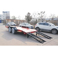 Remorque de transport de voitures robuste en acier de 4000 kg avec rampe, remorque pour mini-excavatrice à vendre