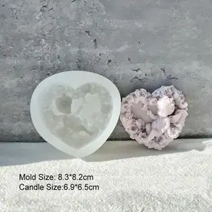 J1140 Сделай Сам Полимерная глина в форме сердца форма для мыла силиконовая форма для мыла в виде розового ангела