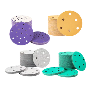 Disques abrasifs 115 mm, 6 trous, à fixation auto-agrippante, pour ponceuse manuelle, disponibles pour distribution directe ODM/OEM - Product Image 1