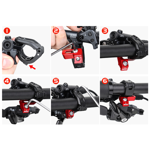 MUQZI Fahrrad-Bremshebel-Adapter Integrierte Halterung für Mountainbike-Bremshebel Kompatibel mit <span class=keywords><strong>Shimano</strong></span> - Product Image 5
