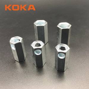 Nhà máy trực tiếp M8 M10 M12 kẽm mạ ren que couplers Hex khớp nối <span class=keywords><strong>NUT</strong></span> - Product Image 4