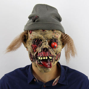 Máscara <span class=keywords><strong>de</strong></span> Látex <span class=keywords><strong>de</strong></span> Halloween Cyou, Accesorio para Disfraces, Máscara <span class=keywords><strong>de</strong></span> Demonio <span class=keywords><strong>de</strong></span> Cara Completa Realista, Cara Humana Aterradora, Repugnante y Fea, Vampiro, Zombi - Product Image 1