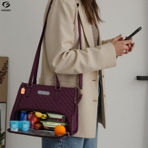 <span class=keywords><strong>Sac</strong></span> <span class=keywords><strong>à</strong></span> Ordinateur Portable de Travail et d'Affaires 2 en 1 Grande Capacité 15,6 Pouces, Compartiment en PU, Fermeture Éclair, <span class=keywords><strong>Sac</strong></span> <span class=keywords><strong>Isotherme</strong></span> <span class=keywords><strong>pour</strong></span> Déjeuner <span class=keywords><strong>pour</strong></span> Femmes - Product Image 3