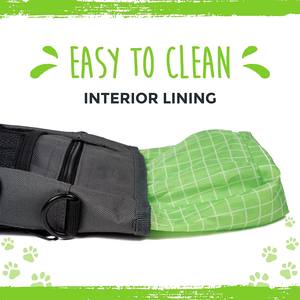 حقيبة وجبات خفيفة للتدريب على الحيوانات الأليفة بدون استخدام اليدين مع حزام. يحتوي على مكانين لحفظ الطعام الجاف وأكياس فضلات الحيوانات الأليفة والهاتف والمفاتيح. مشبك مغناطيسي ومشبك حزام للخصر - Product Image 4