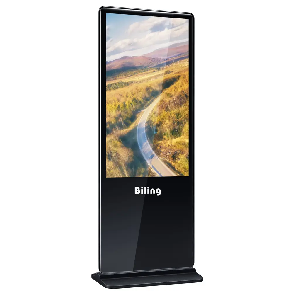 Floor Standing Rotation 49 inch Android Advertising Display With Touch Screen Available lcd digital photo frame Bus ad