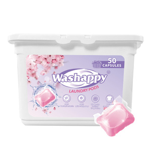 Sakura 3-en-1 Dosettes de lessive jetables Produits de nettoyage pour vêtements de bébé Perles de lavage OEM pour détergent pour vêtements - Product Image 6