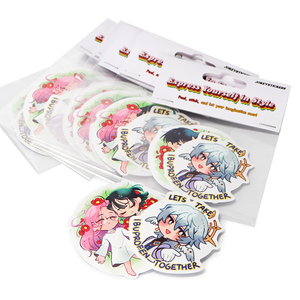 Tùy Chỉnh Nhãn In Ấn Không Thấm Nước Vinyl Chết Cắt Dán Gói Tự Dính PVC Logo Holographic Nụ Hôn Cắt Dán Tấm - Product Image 4