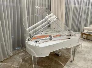 Muebles <span class=keywords><strong>de</strong></span> Hotel <span class=keywords><strong>de</strong></span> Lujo Modernos, Piano <span class=keywords><strong>de</strong></span> Cola Transparente, Madera Maciza, Luces LED <span class=keywords><strong>de</strong></span> Colores, Mecánico, para Conciertos, Escenarios y Hogar - Product Image 3