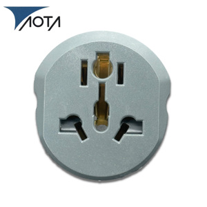 Adaptor Multifungsi 10A dengan Soket untuk Mengubah Steker UK, AS, Eropa Menjadi Tiga atau Dua Pin untuk Perjalanan - Product Image 2