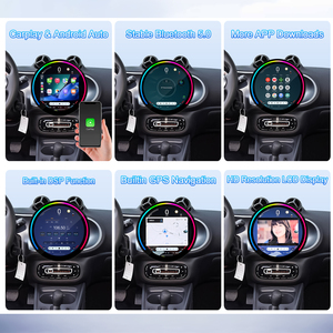 NaviHua 12" Round Screen Android Car Radio For Mercedes Benz <b>Smart</b> 2014 2020 Multimedia Carplay Auto Head Unit Monitor Upgrade - Product Image 5