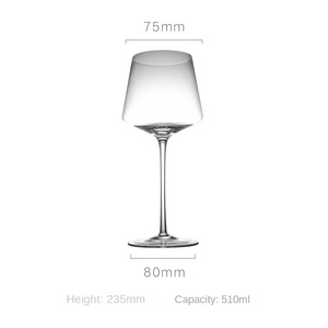 Grensoverschrijdende groothandel Aodeyu moderne milieuvriendelijke loodvrije handgemaakte mondgeblazen bordeauxrode wijnglazen creatief kleurenscherm - Product Image 6