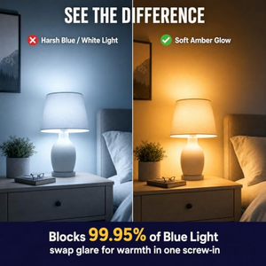 Ampoule LED de sommeil populaire pour chambre d'hôtel, A19 A60 9W, sans lumière bleue, lumière ambrée, couleur jaune chaud, pour chambre à coucher - Product Image 5