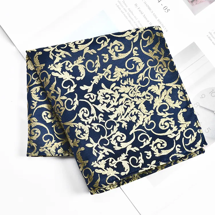 Customized Classic Fashion Mens 26センチメートルPocket Square High Quality Handkerchief For Men