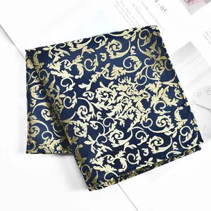 Customized Classic Fashion Mens 26cm Pocket Square High Quality Handkerchief For Men