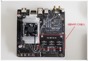 บอร์ดอะแดปเตอร์ Mipi 6ช่องสำหรับ TX2 NVIDIA jetson และ W322 agx orin - Product Image 2