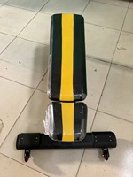 Banc plat de musculation ASM-L2025, banc plat de qualité commerciale, banc d'entraînement réglable pour équipement de salle de sport.