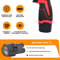 Mini perceuse YUDU 2025001, moteur sans balais 1350 tr/min, batterie 1,5 Ah, outil électrique sans fil, mandrin sans clé 10 mm, OEM pour le travail du bois