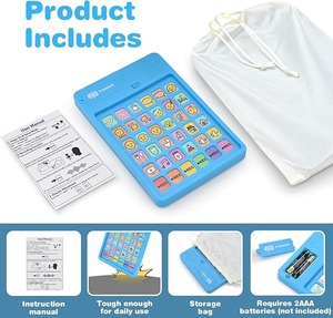 Dispositivo AAC Personalizado para Autismo, Materiales de Terapia del Habla, Herramientas de Comunicación No Verbales con Botones Programables y Volumen Ajustable - Product Image 4