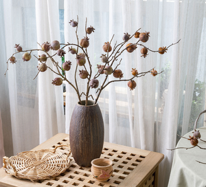 Ramas de Flores de <span class=keywords><strong>Granada</strong></span> Cuadradas Artificiales de 11 Cabezas, Ramas de Frutas Realistas Artificiales para Decoración de Bodas y Fiestas en Casa - Product Image 5