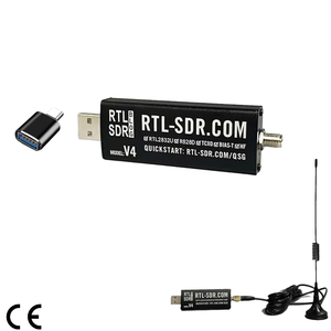 R828D <span class=keywords><strong>RTL2832U</strong></span> 1PPM TCXO SMA RTLSDR Radio définie par logiciel avec antenne dipôle polyvalente SDR-V4 Blog RTL SDR V4 HTOOL - Product Image 1