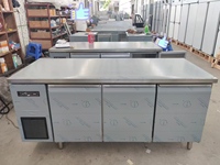 Solution complète d'équipement de restauration en acier inoxydable 304, 220-240V, refroidissement par ventilateur, réfrigérateur sous comptoir 2 ou 3 portes