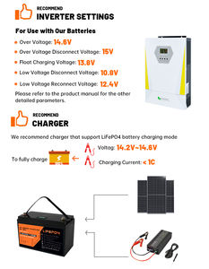 12V 24V 300Ah IP65 LiFePO4 pil paketi BMS Bluetooth iletişim Solar şarj kurşun asit yedek lityum demir destekler - Product Image 5