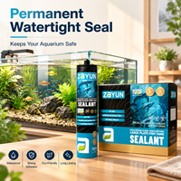 Scellant en silicone résistant aux UV pour aquarium, maintient un effet d'étanchéité fiable et durable pour les zones près des fenêtres