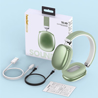 Headset Nirkabel Over Ear BT5.3 Stereo Sound Peredam Kebisingan Lipat dengan Mikrofon untuk Perjalanan, Gaming, Komputer