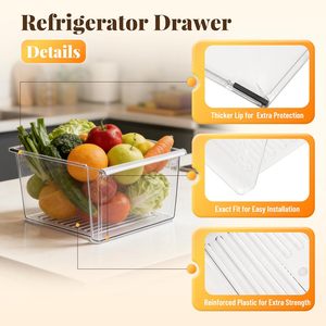 Tiroir de réfrigérateur 2188656 de remplacement compatible avec les réfrigérateurs et congélateurs <span class=keywords><strong>Whirlpool</strong></span> Kenmore - Product Image 4