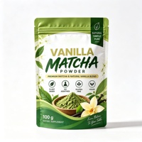 Poudre de matcha aromatisée à la vanille naturelle de qualité supérieure, thé vert matcha à la vanille de qualité supérieure