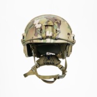 Casque rapide Wendy à protection contre les coupures élevées avec camouflage en fibre UHMWPE et aramide pour produit de sécurité d'entraînement tactique