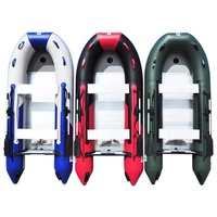 Fabricant professionnel chinois de bateaux pneumatiques en Hypalon PVC de 4,2 m (14 pieds) avec coque en aluminium pour la pêche, moteur hors-bord 7-8