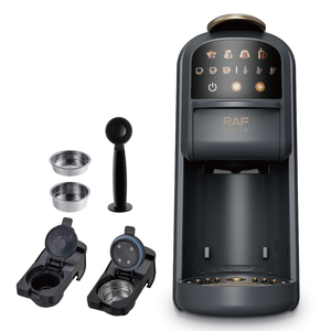 <span class=keywords><strong>Cafetera</strong></span> de Cápsulas RAF R.7049 1400W 700ML 3 en 1 para <span class=keywords><strong>Nespresso</strong></span>, <span class=keywords><strong>Dolce</strong></span> <span class=keywords><strong>Gusto</strong></span> y Café Molido, Fácil Operación, Preparación Casera - Product Image 1