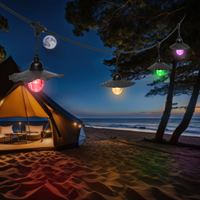 Luces de Cadena LED RGBW para Exteriores con Sincronización Musical, IP65, DC24 36V, Control por Wifi, para Jardín, Bodas y Fiestas