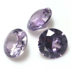 #45 #46 Corindón sintético Cambio de color Alexander Corindón Corte redondo Piedra suelta Precio al por mayor - Product Image 4