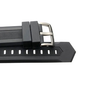 Correa de silicona negra de gama alta de 20mm y 22mm para correa de <span class=keywords><strong>reloj</strong></span> de goma <span class=keywords><strong>Heuer</strong></span> Watch Stripe - Product Image 5