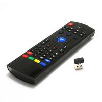 Télécommande Air Mouse Intelligente Double Face MX3 2.4G pour Boîtier Android avec Mini Clavier Compatible pour Android TV/Box/IPTV/HTPC/Xbox