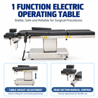 Table chirurgicale multifonctionnelle avec réglage manuel de la hauteur, appui-tête, salle d'opération hospitalière, table d'opération électrique