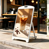 Afficheur numérique LED mobile pliable, support d'affichage publicitaire portable pour intérieur, IP65, ascenseur P2