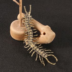 Millepiedi gigante millepiedi statua millepiedi mille zampe re ottone ornamentale opera d'arte decorativa da collezione - Product Image 4