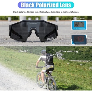 <span class=keywords><strong>Gafas</strong></span> <span class=keywords><strong>de</strong></span> <span class=keywords><strong>Sol</strong></span> Polarizadas KAPVOE 9023 para <span class=keywords><strong>Ciclismo</strong></span> para Hombre y Mujer con Lentes Fotocromáticas, Cortavientos para Deportes al Aire Libre, Espejadas Blancas - Product Image 3
