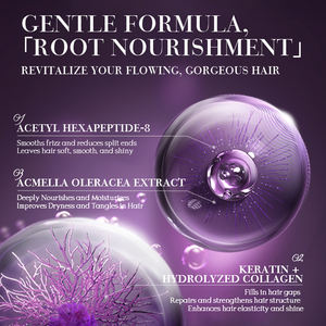 KORMESIC 350g Masque capillaire bio en gros hydratant réparateur anti-frisottis et pointes fourchues à la kératine lissant et nourrissant - Product Image 3