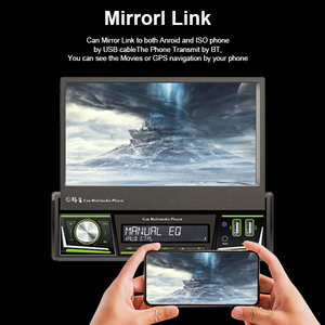 Có thể thu vào 7 "Màn hình cảm ứng đài phát thanh xe 1 DIN xe đa phương tiện Stereo <span class=keywords><strong>MP5</strong></span> <span class=keywords><strong>Player</strong></span> cho xe DVD <span class=keywords><strong>Player</strong></span> - Product Image 6