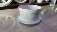 Diffuseur d'air rond ABS à jet longue portée pour plafond, sortie d'air pour climatisation et ventilation CVC